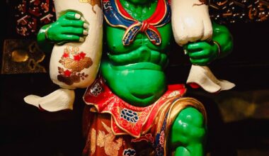 Two statues in the Nikko Temple and shrines