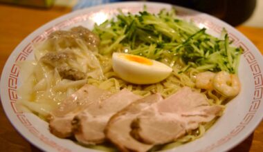 A cool bowl of Hiyashi Chūka on a warm day — and suddenly the journey feels softer.