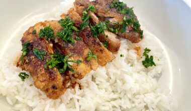 Honey garlic lemon chicken