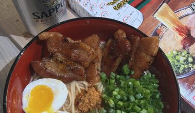 Finally using our ramen we snagged from our last trip to Japan