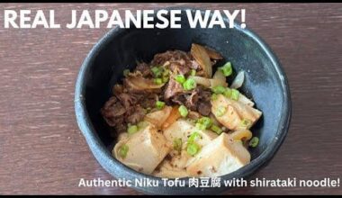 Authentic Japanese Niku Tofu: The Best Way to Use Shirataki Noodles!