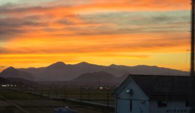 Tohoku region around a half hour ago.