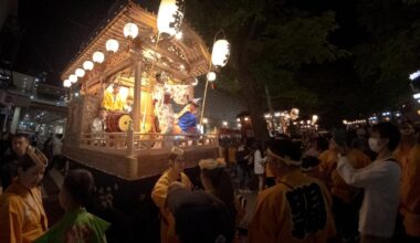 A festival in Tachikawa, a suburb of Tokyo.