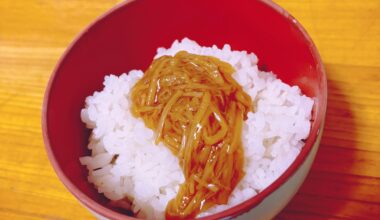 Umami bomb! My go-to quick meal: Namerake Rice.