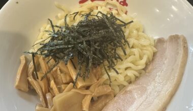 It’s similar to ramen, kind of like abura soba.