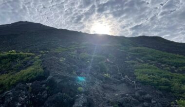 I climbed Mt. Fuji last year.