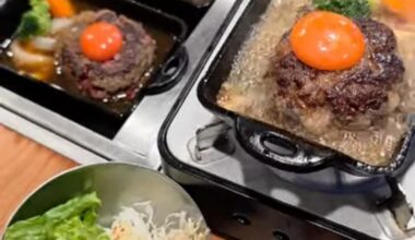 Japanese-style hamburger aka "hamburg"