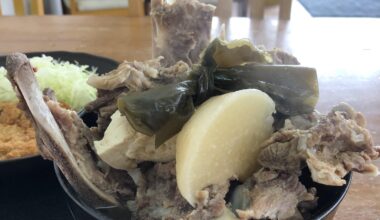 Look at my tasty bone soup in Okinawa!