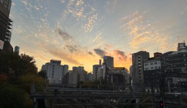 Speckled Clouds, Sunset in Ikebukuro