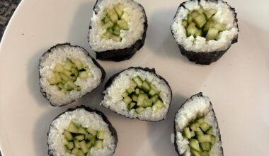 First time making a homemade maki roll