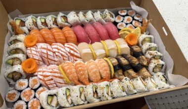 Platter to celebrate mine and my aunt’s birthdays.