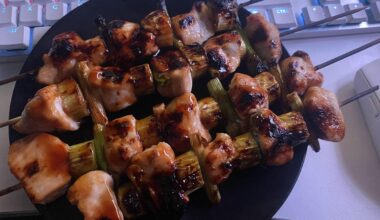 Made chicken yakitori for the first time