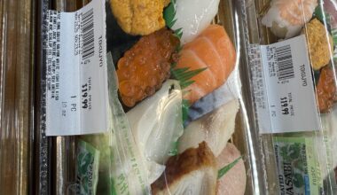 Nice looking grocery sushi set