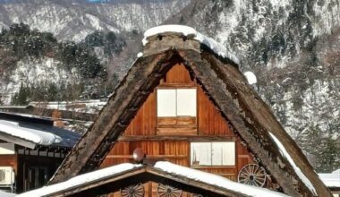 Snow in Shirakawago