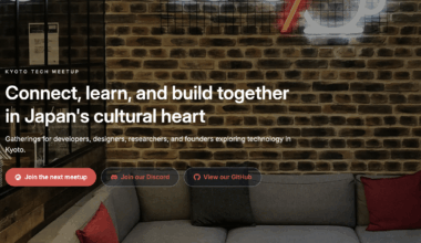 Kyoto Tech Meetup: "Community Hack Day" and "Morning Tech & Coffee" in December