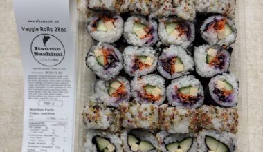 Veg rolls from All Seas Sushi in Toronto