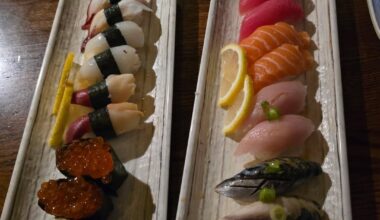 Sushi dinner with my friend 😊