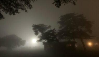 “Foggy night in Karuizawa, Japan”