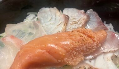Hakata specialty! This Tarako (cod roe) and whitefish bowl was incredible. 🤤✨