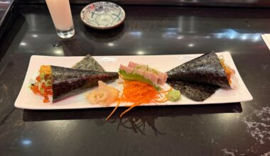 Toro Sashimi & Toro, Uni & Ikura Handroll
