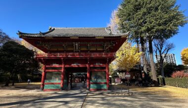 Nezu Shrine, Tokyo in the fall