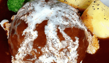 Japanese-style Hamburger Steak (Hambagu) with Demi-Glace Sauce