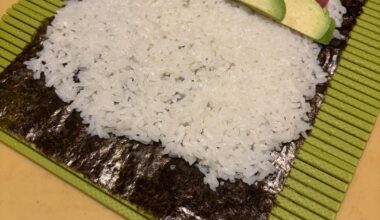 First time making sushi. Severely overestimated how much I could eat