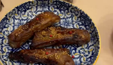 Japan BBQ pork ribs, roast kabu, satsumaimo and pasta soup for pre Xmas dinner in Tokyo