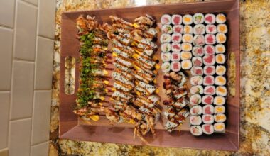 Two birthday dinners for my friends