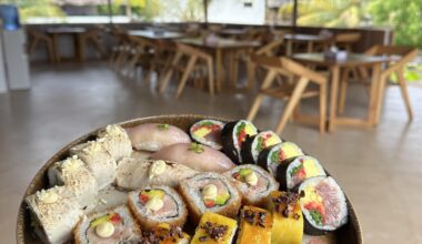 Mixed sushi in Zanzibar