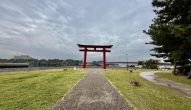 Torii gate at Torigasaki Seaside Park, Chiba