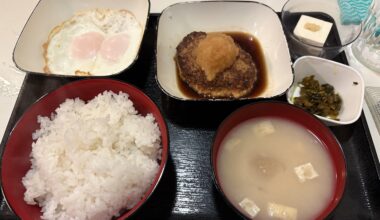 Grated radish hamburger steak set meal
