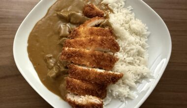 Homemade chicken katsu curry