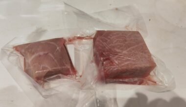 Posh tuna. How do I slice it for nigiri?