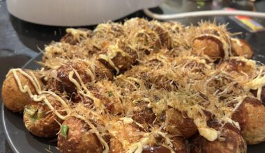 Homemade takoyaki