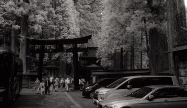 It's also strange to see cars so close, Tokyo.
