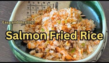 Homemade Japanese Style Salmon Fried Rice (鮭チャーハン)