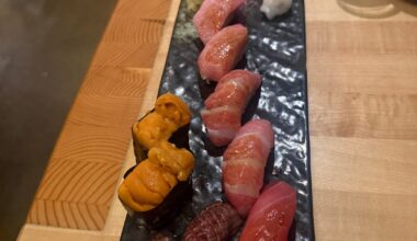 Sushi Dinner at Kru in Sacramento after running the California International Marathon