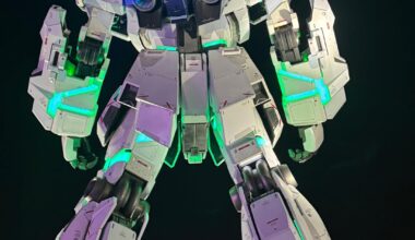 Caught the Unicorn Gundam lit up in Odaiba