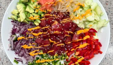 I might be obsessed with poke bowls