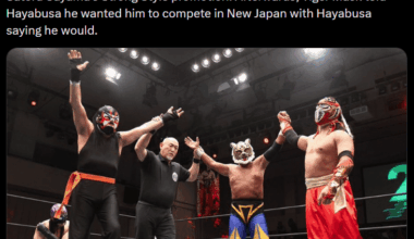 Potential future appearance for wrestler in NJPW