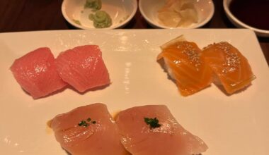 what was this paper thing on my salmon at sugarfish?