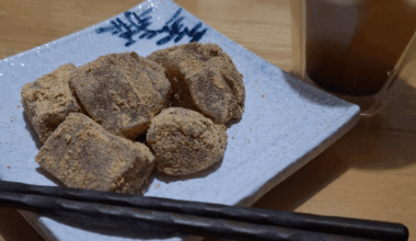 First attempt on making Warabi Mochi