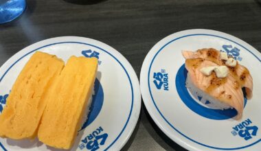 Kura sushi dinner on december 5 during the kirby collab 1/2