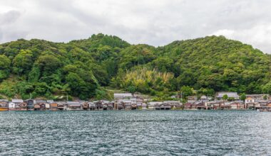 View of Ine Village from the sea