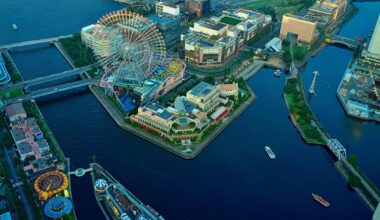 Yokohama from landmark tower last summer