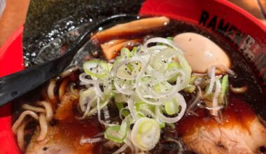 The secret to black ramen lies in its soy sauce. Black Ramen