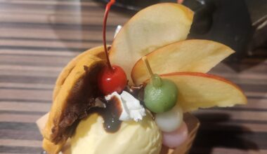 Dessert from Yakiniku Restaurant in Osaka