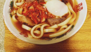 Cha-Syu-Udon(kimuchi and onsentamago)