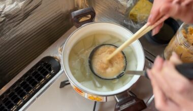 Simple Japanese Home-Cooked Meal from an Old Country House – Miso Soup & Miso-Simmered Mackerel